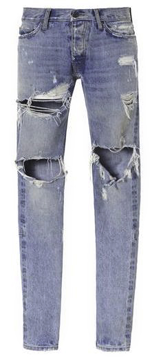 Fear of god indigo selvedge store denim jeans