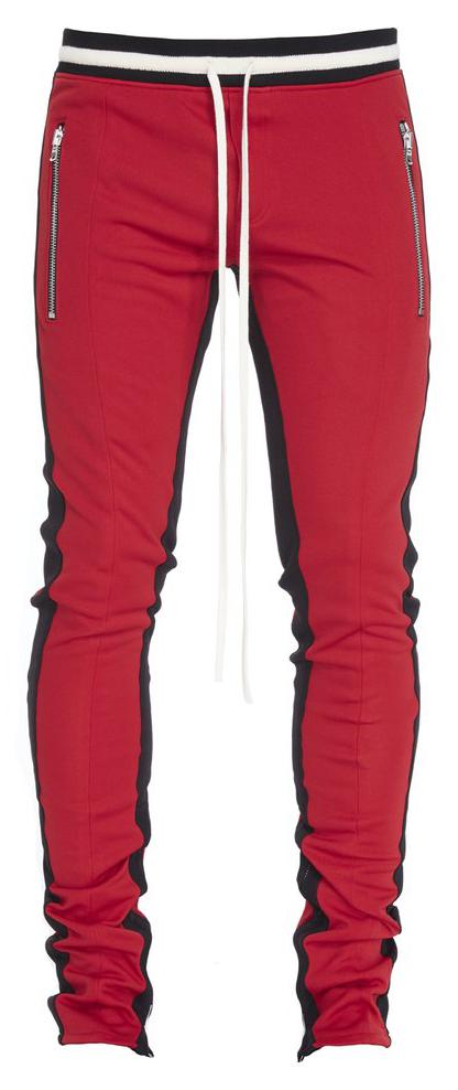 Fear of God Double Stripe Track Pants Red - Novelship