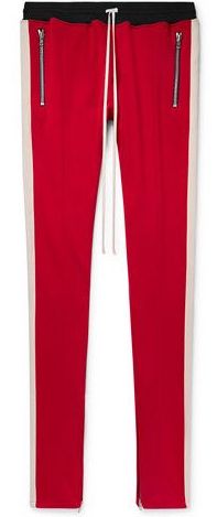 Fear of god track 2025 pants red