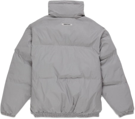 Fear of God ESSENTIALS Puffer Jacket Silver Reflective Order Fear of God ESSENTIALS Puffer Jacket Silver Reflective