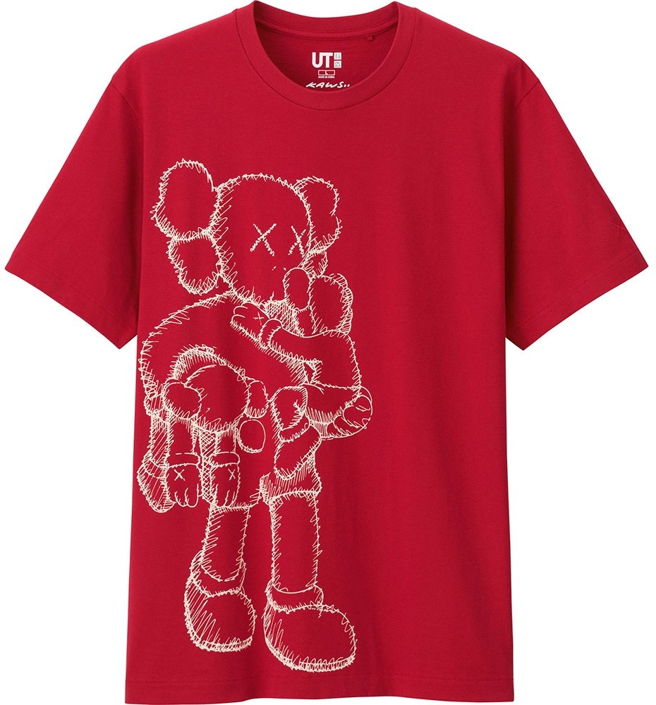 KAWS x Uniqlo Clean Slate Tee (US Sizing) Red Novelship