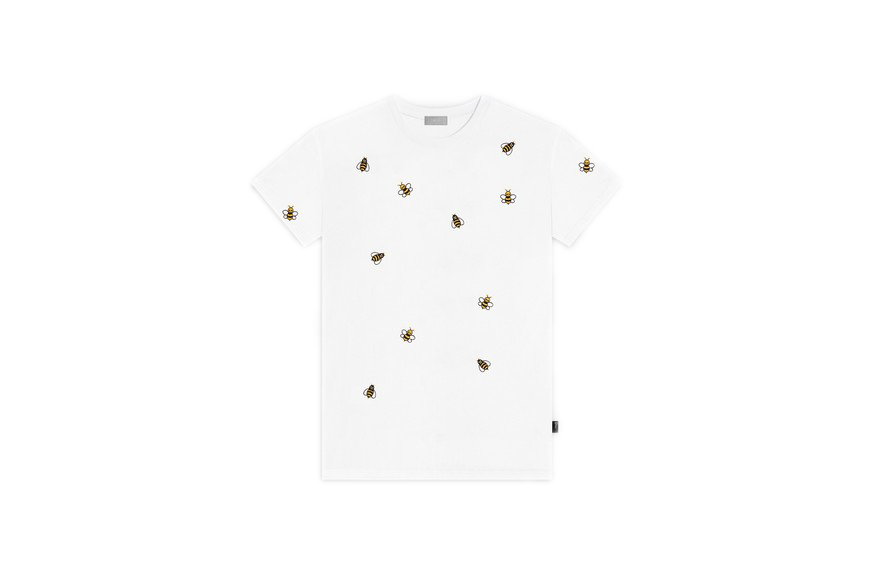 Polo Shirt with Bee Embroidery White Cotton Piqué  DIOR