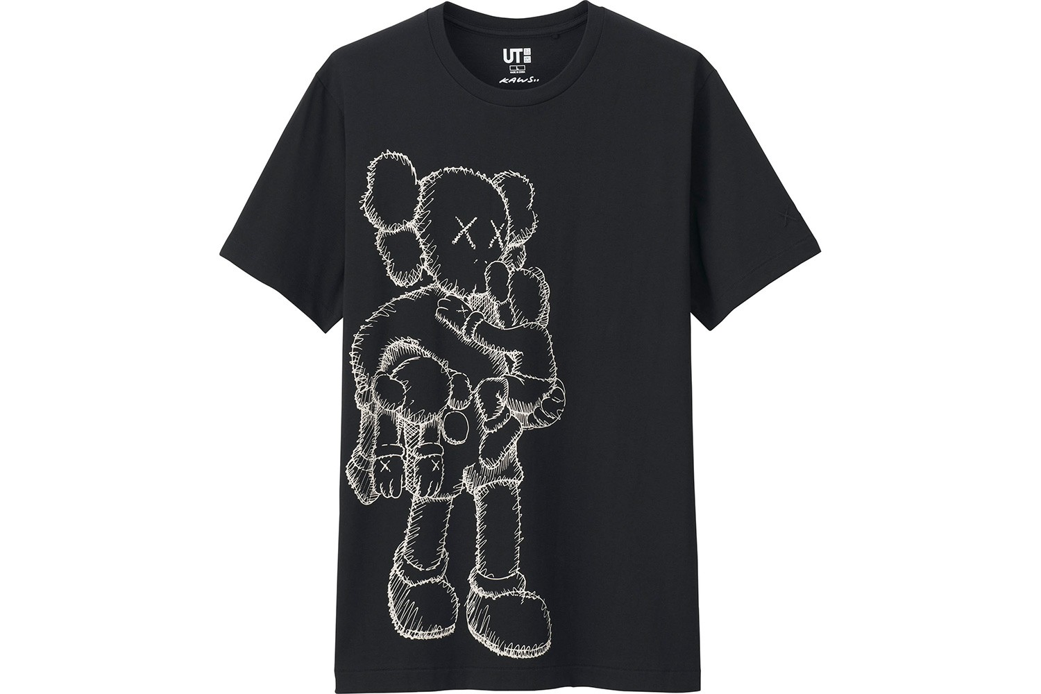KAWS X UNIQLO PINK BFF TEE Mens Fashion Tops  Sets Tshirts  Polo  Shirts on Carousell