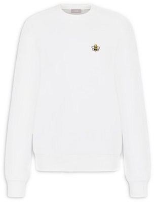 KAWS x Dior Bee Crewneck Sweatshirt White - Novelship