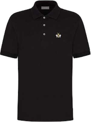 KAWS x Dior Bee Polo Shirt Black