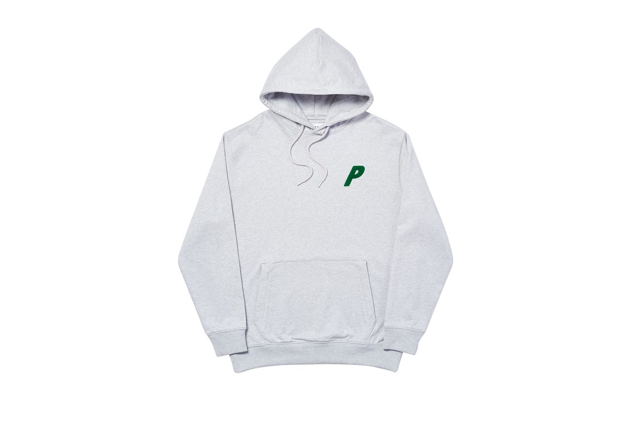 Palace Tri‑Chenille Hood Grey Marl - Novelship