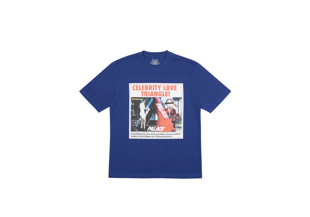 Palace Love Triangle T‑Shirt Blue - Novelship