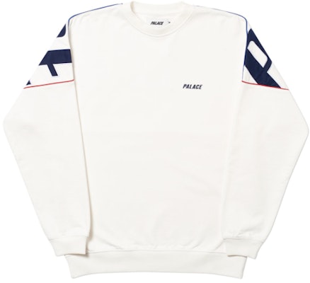 Palace Jumbo Drop Crew White Buy Palace Jumbo Drop Crew White