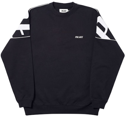 Palace Jumbo Drop Crew Black Buy Palace Jumbo Drop Crew Black