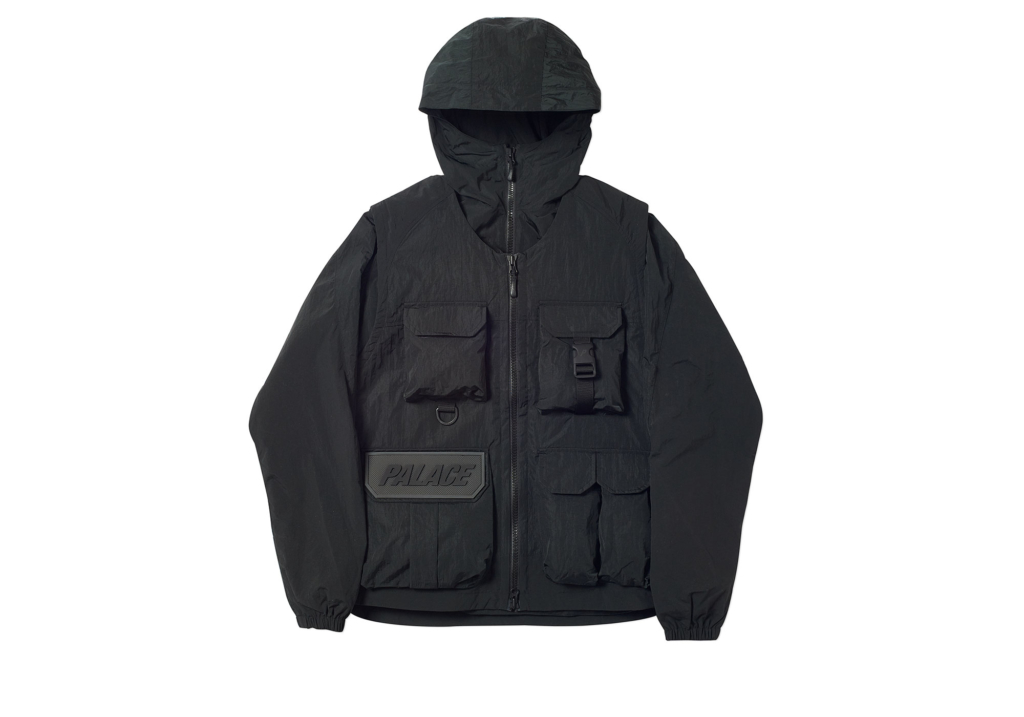 Palace Utility Iridescent Jacket + Vest Black