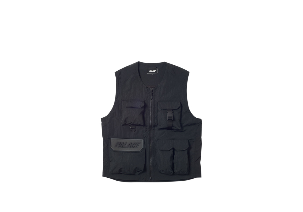 Palace Utility Iridescent Jacket + Vest Black