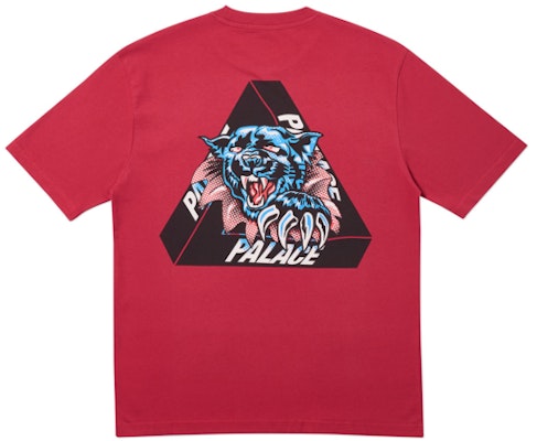 Palace Ripped T-Shirt Dark Red Order Palace Ripped T-Shirt Dark Red