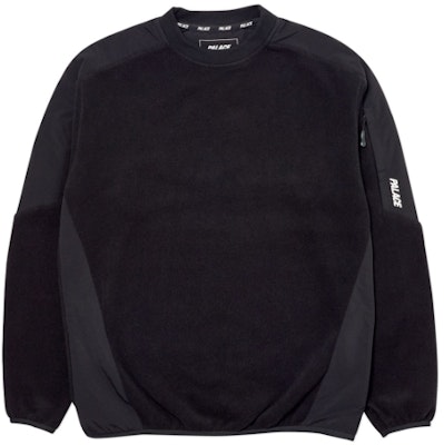 Palace Polartec Lazer Crew Black Buy Palace Polartec Lazer Crew Black