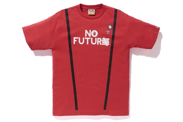 BAPE x UNDEFEATED No Future Tee Red/White