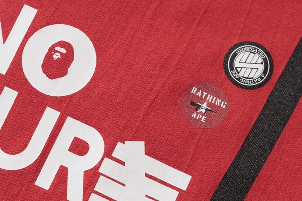 Lookbook BAPE x UNDEFEATED 未來無限 T恤 紅/白