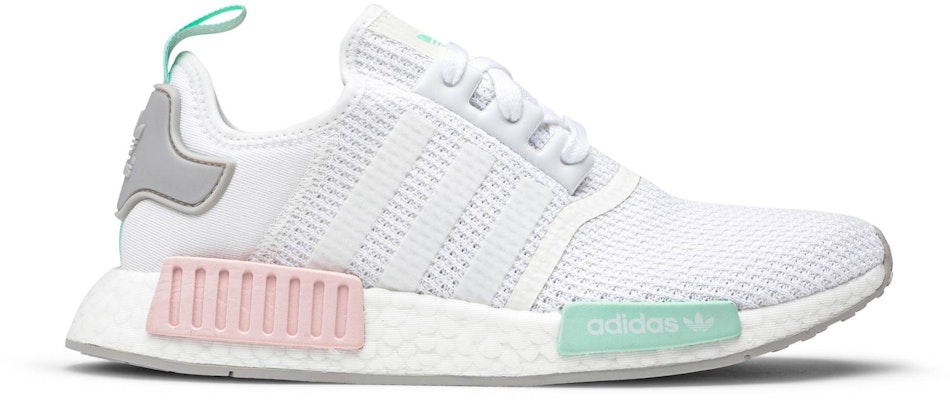 White and 2025 pink nmd womens