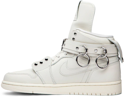 Comme des Gar ons x Air Jordan 1 Retro Strap High White CN5738 100