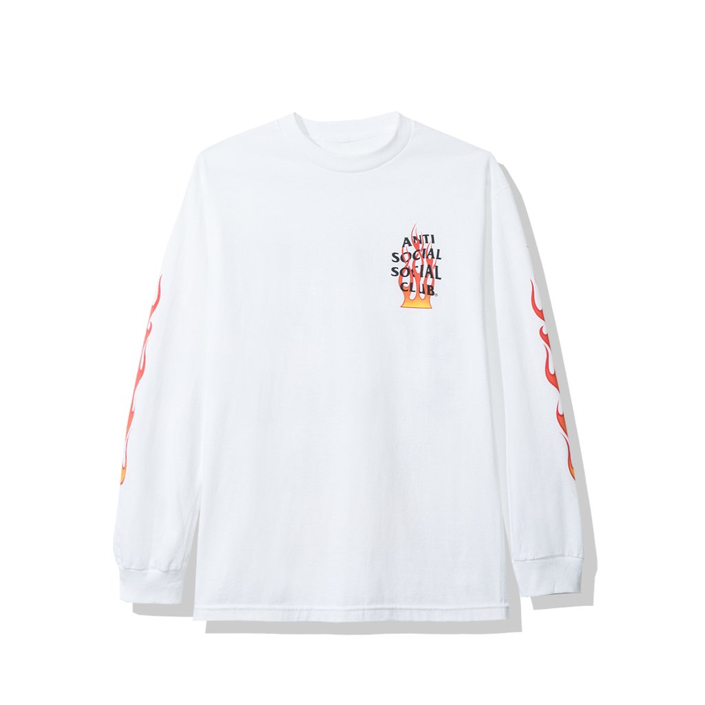 Anti Social Social Club Firebird Long Sleeve Tee (FW19) White