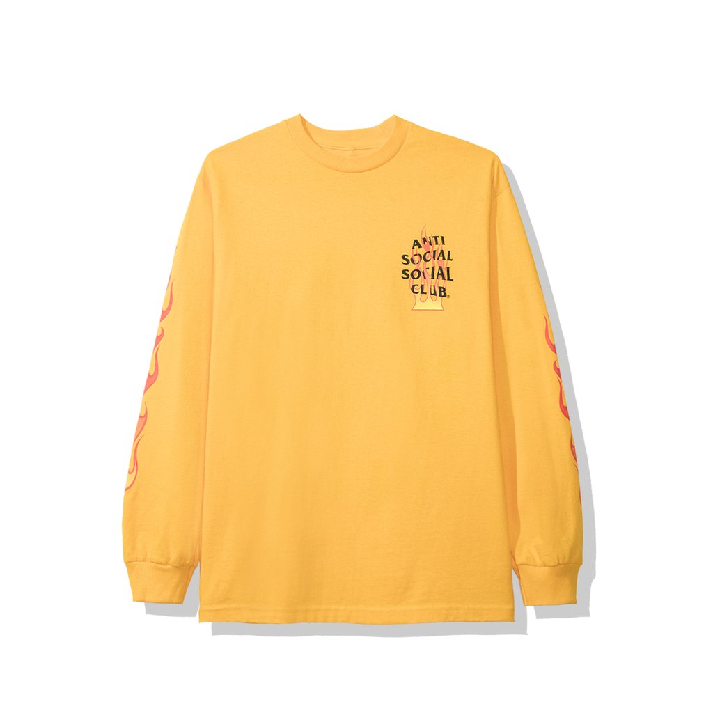 Anti Social Social Club Firebird Long Sleeve Tee (FW19) Yellow