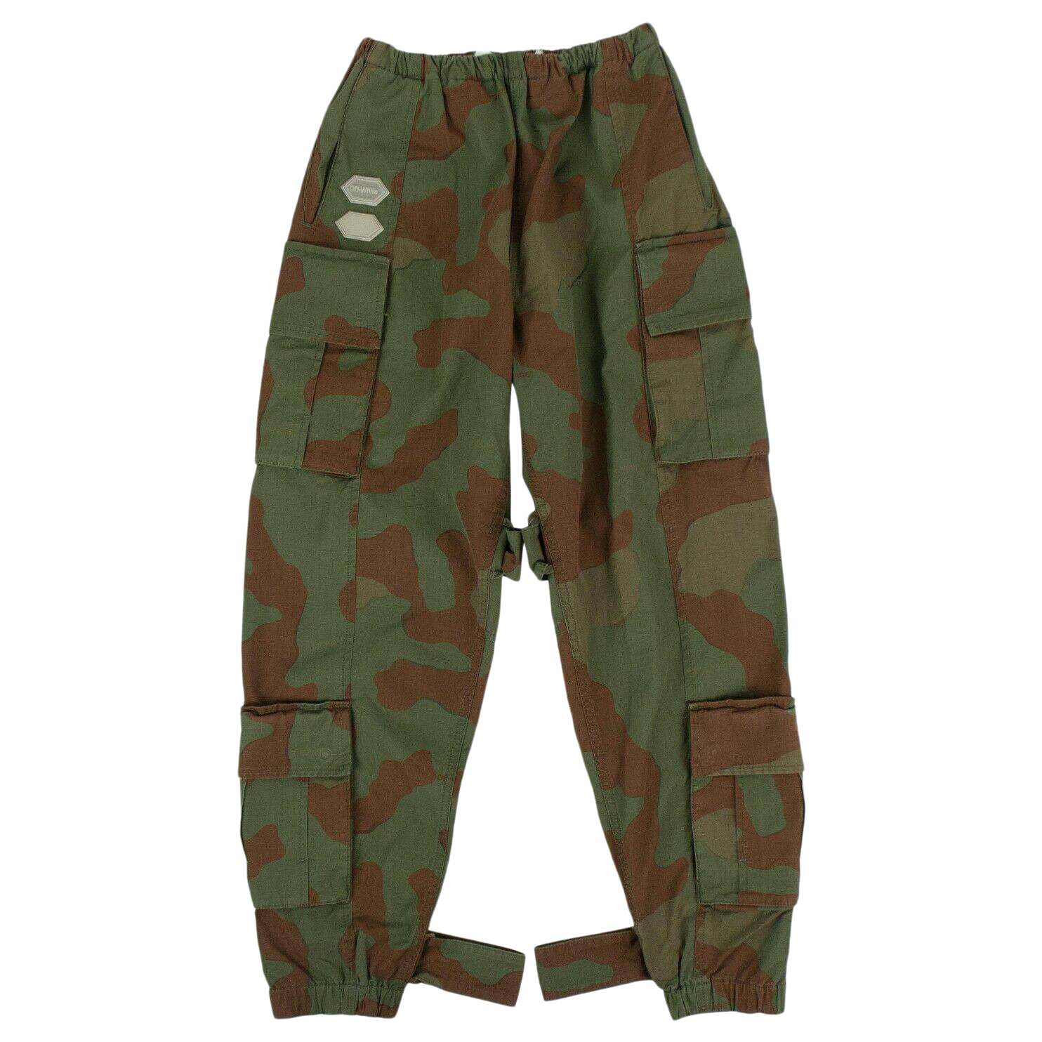 Off‑White Camo Cargo Pants Green - Novelship