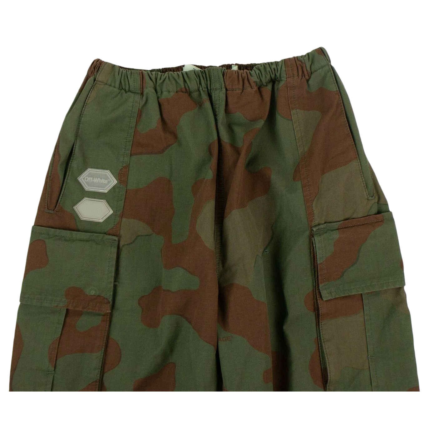 Off‑White Camo Cargo Pants Green - Novelship