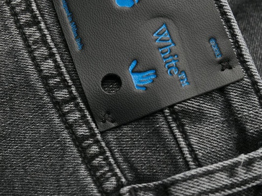 Off-White Skinny Denim Grey Area Jeans Dark Grey/White Lookbook Off-White Skinny Denim Grey Area Jeans Dark Grey/White