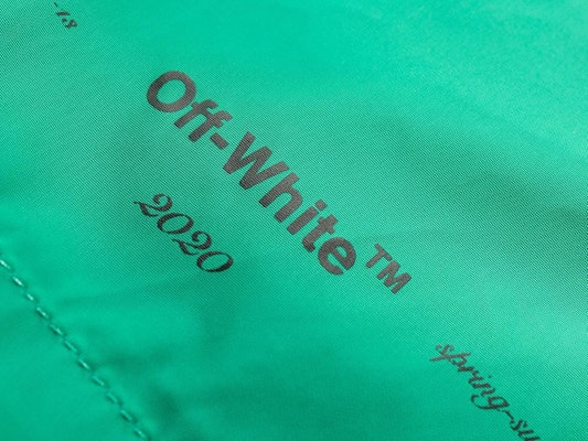 Off-White Logo Swim Shorts Mint/Black Lookbook Off-White Logo Swim Shorts Mint/Black