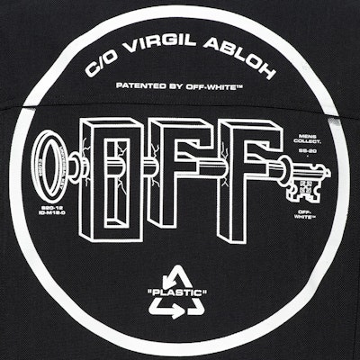 Off-White Universal Key Denim Jacket Black/White Lookbook Off-White Universal Key Denim Jacket Black/White