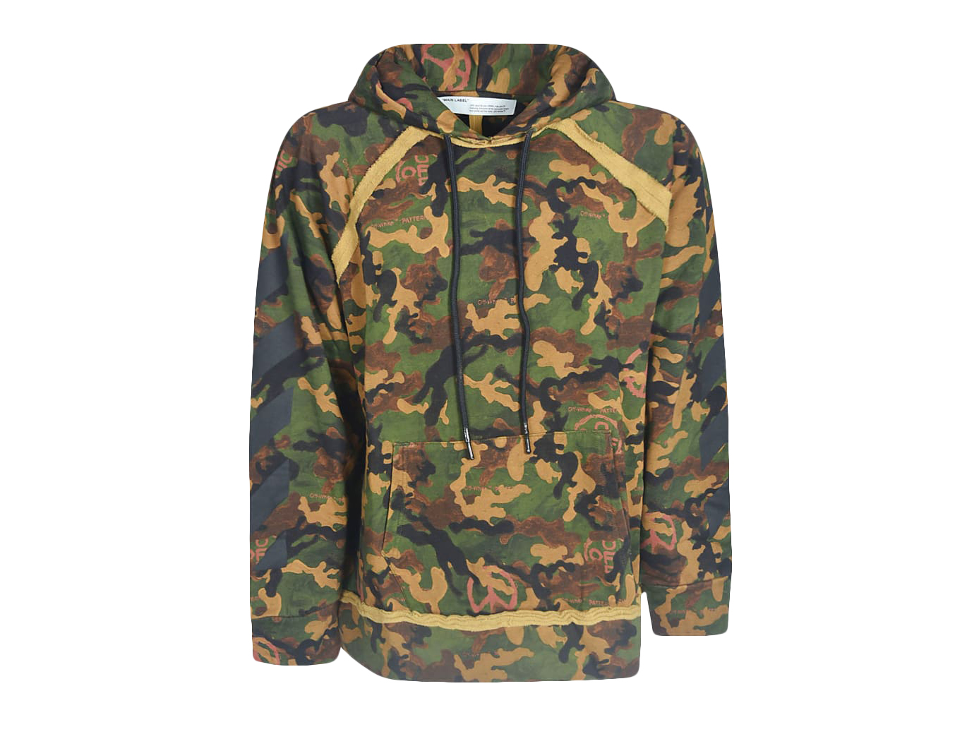 Camo off hot sale white hoodie