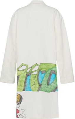 Off-White Dondi Graphic Print Coat White/Multicolor Order Off-White Dondi Graphic Print Coat White/Multicolor
