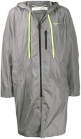 Off-White Logo Print Raincoat Grey/Fluo Yellow Off-White Logo Print Raincoat Grey/Fluo Yellow