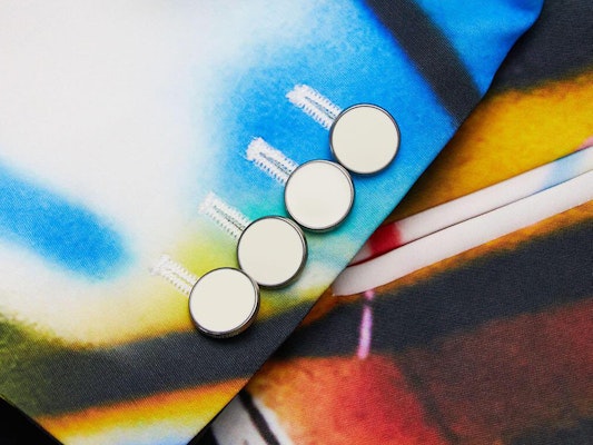 Off-White Futura Tomboy Blazer Jacket Multicolor Lookbook Off-White Futura Tomboy Blazer Jacket Multicolor