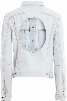 Off-White Open Back Denim Jacket Light Blue Order Off-White Open Back Denim Jacket Light Blue