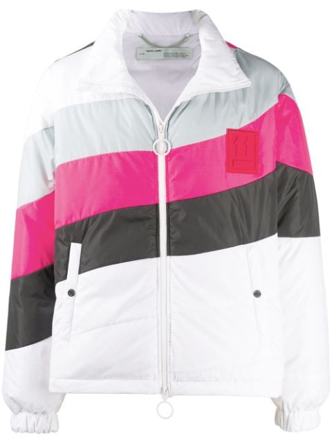 White deals pink jacket