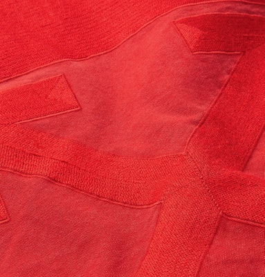 Off-White Logo Embroidered Canvas Jacket Red Lookbook Off-White Logo Embroidered Canvas Jacket Red
