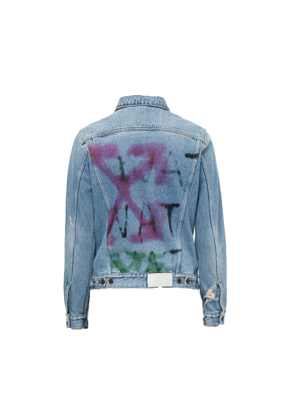 Off white best sale multicolor denim jacket