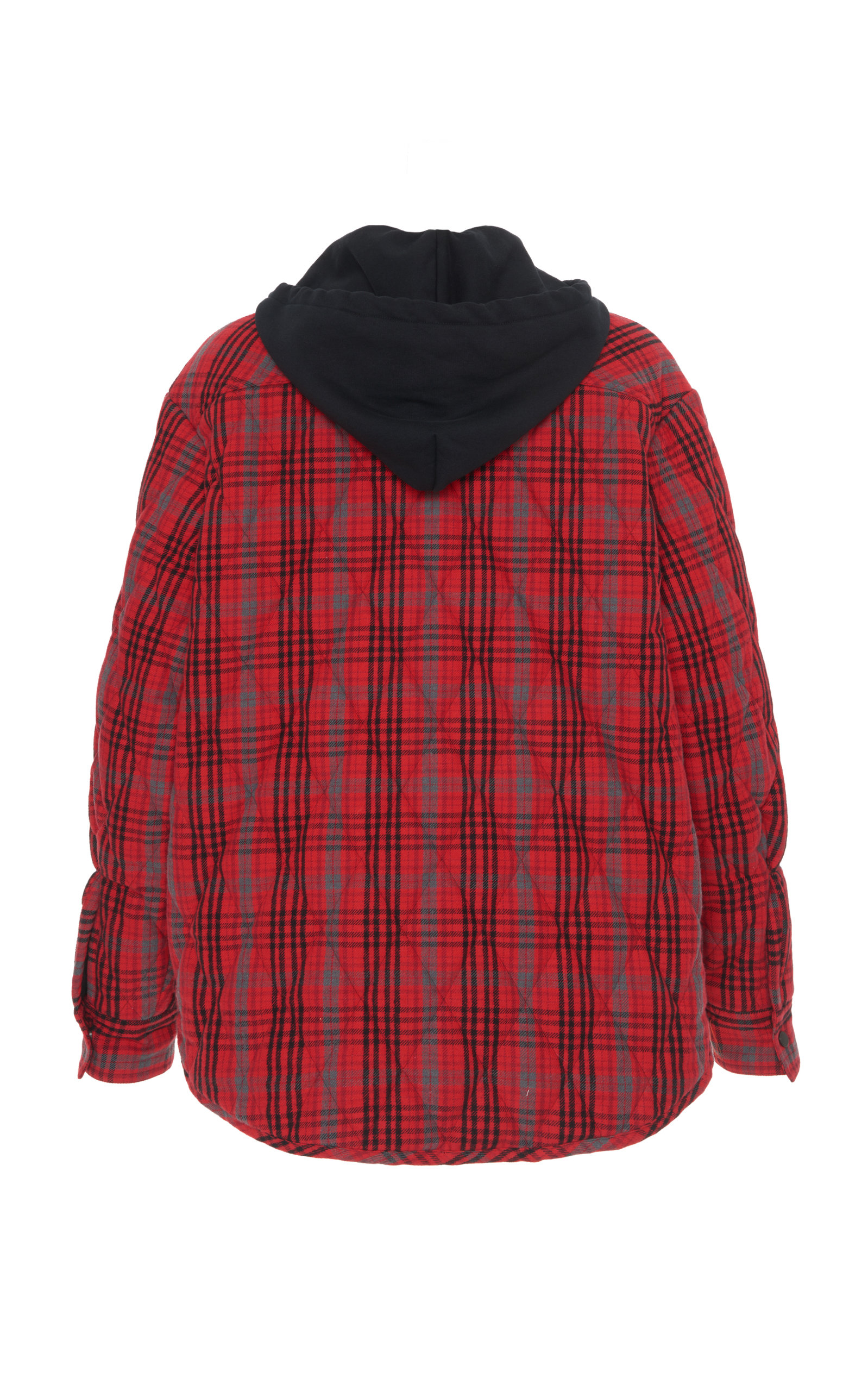 Red black sales flannel jacket