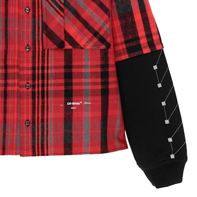 Off-White Checked Shirt Red/Black Lookbook Off-White Checked Shirt Red/Black