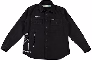 Off-White Basquiat Denim Shirt Black/White Off-White Basquiat Denim Shirt Black/White