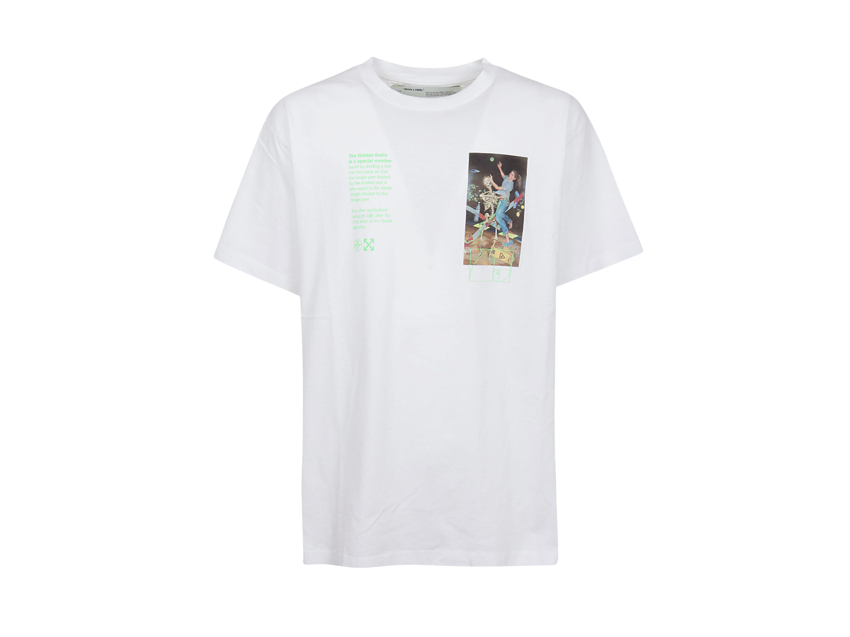 Off‑White Slim Fit Pascal Painting T‑Shirt White/Multicolor