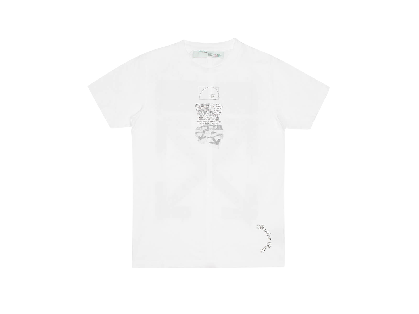 本店本店OFF-WHITE Dripping Arrows Tee スリムブラック Tシャツ