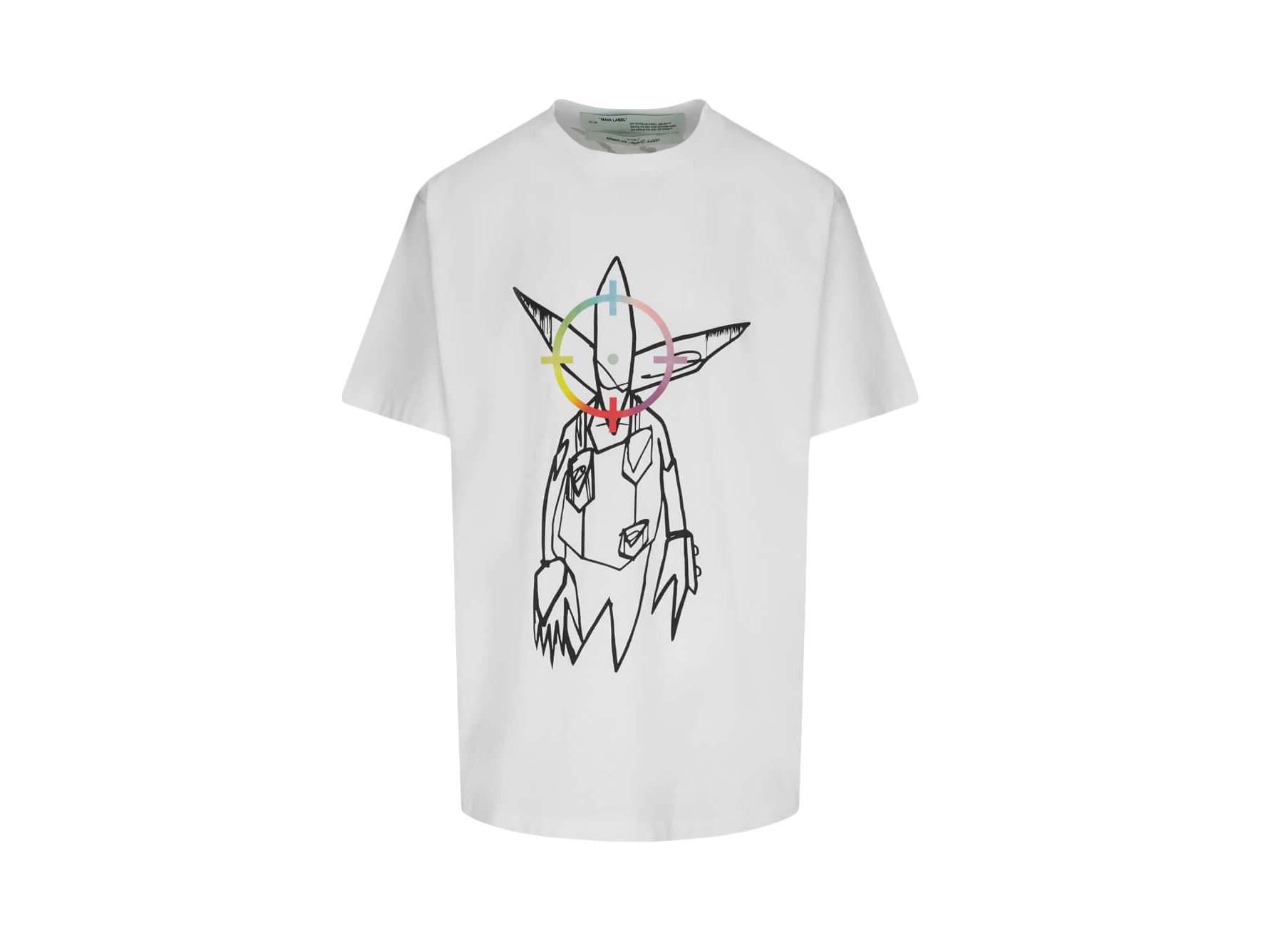 Off-White x Futura Oversized Fit Alien T-Shirt White/Multicolor - Novelship