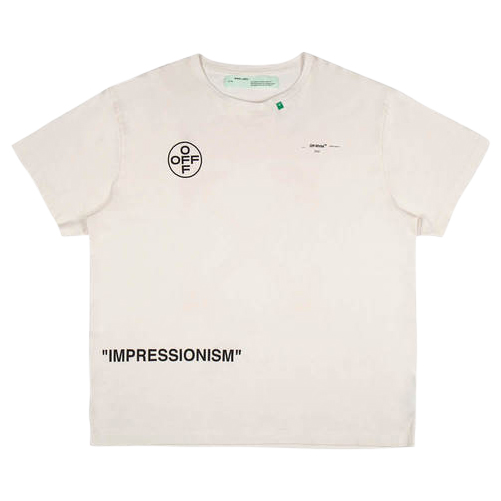 Off white impressionism outlet tee white