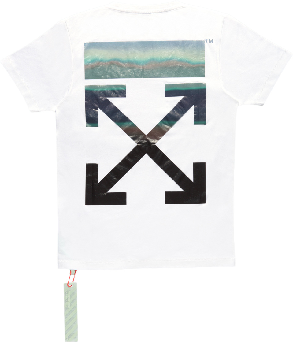 Off white multicolor tee best sale