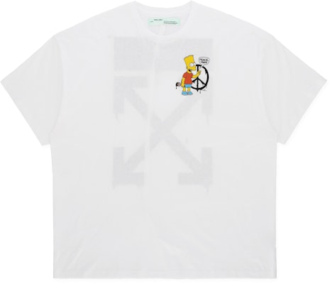 Off-White Oversized Bart T-shirt White Buy Off-White Oversized Bart T-shirt White