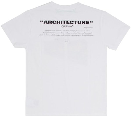 Off White Architecture T Shirt White Novelship