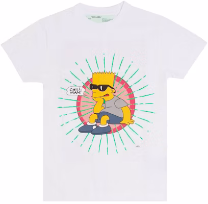 Off White Bart Glasses T Shirt White Novelship