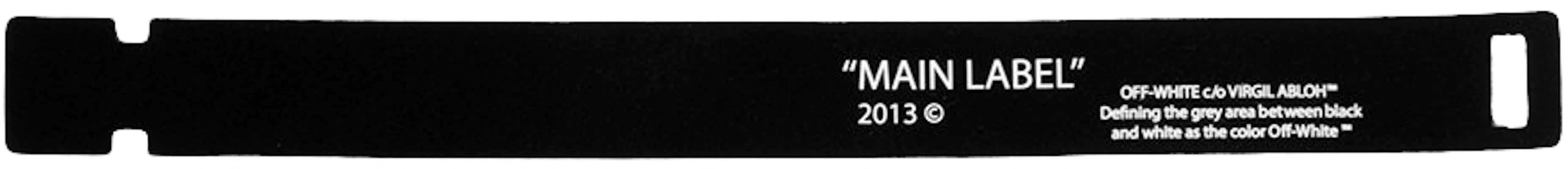 Off-White Label Bracelet Black/White Order Off-White Label Bracelet Black/White