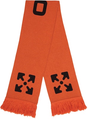 Off-White Wavy Line Scarf Orange/Black Order Off-White Wavy Line Scarf Orange/Black