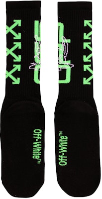 Off-White Harry The Bunny Socks Black/Green/White Order Off-White Harry The Bunny Socks Black/Green/White